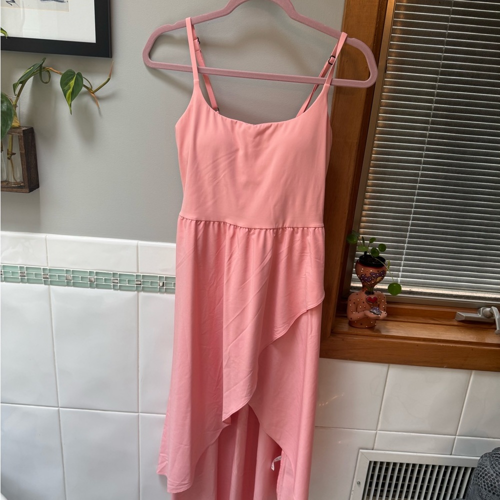 HALARA Pink High Low Dress